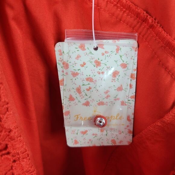 NWT Free People Half Moon Mini Dress. Red XS#26 - Picture 15 of 16